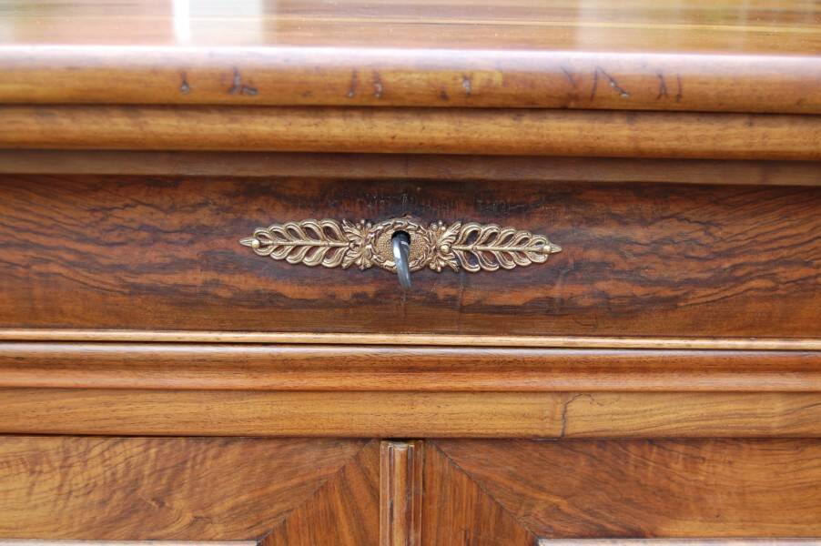 19th-century Louis Philippe walnut buffet.