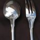 Christofle serving cutlery (fork / spoon) vendôme shell