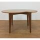Side table bean wood foot compass, 50s