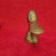 Straw hook wall in brass / gold metal carved duck head