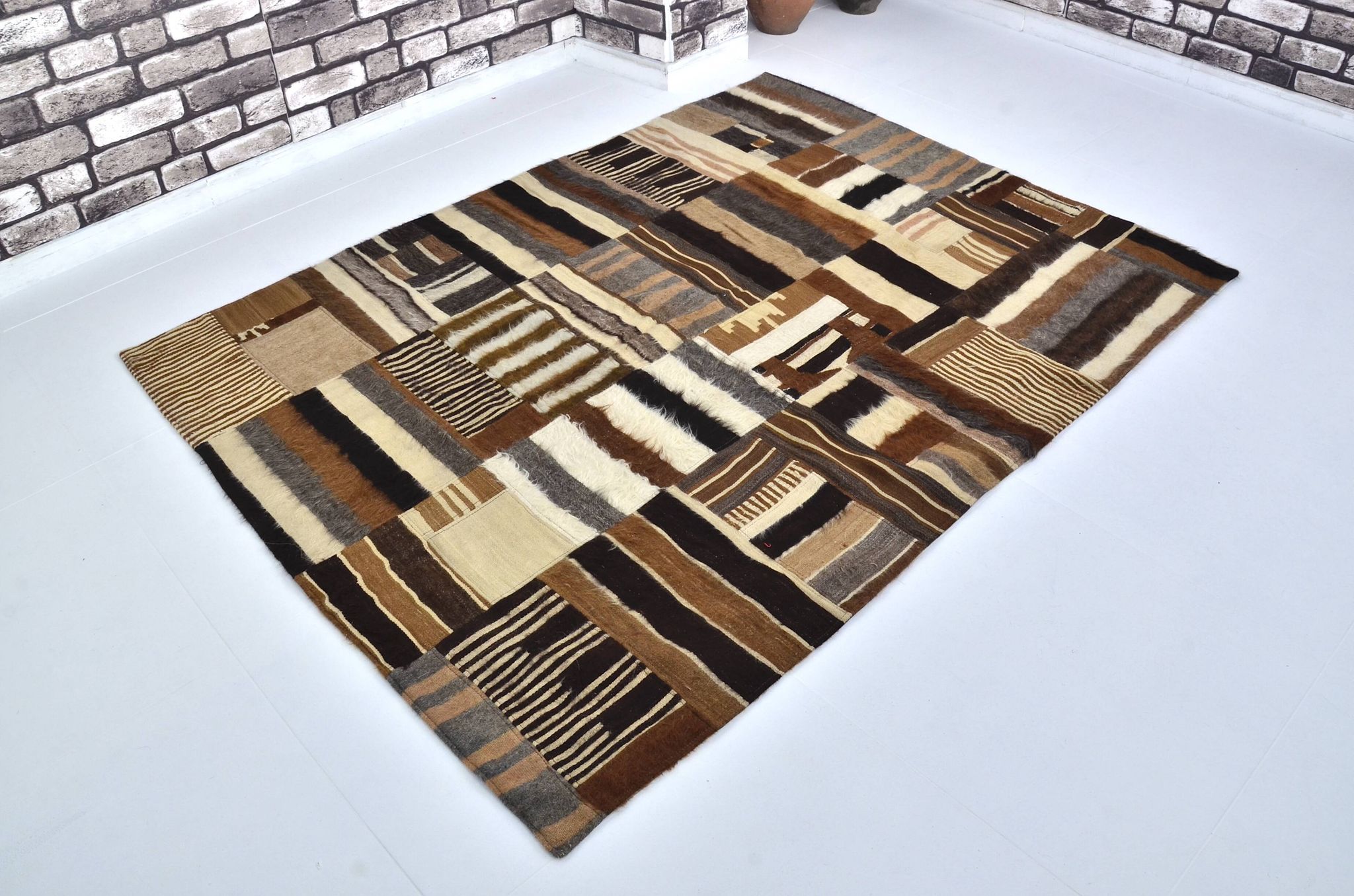 Tapis kurde vintage fait main sku 3049