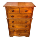 Meuble de métier de rangement commode haute en bois blanc 1950