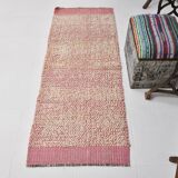 2x6 Mid Century Modern Pink Turkish Runner Rug, 67x171Cm SK 33942 FREE SHIPPING