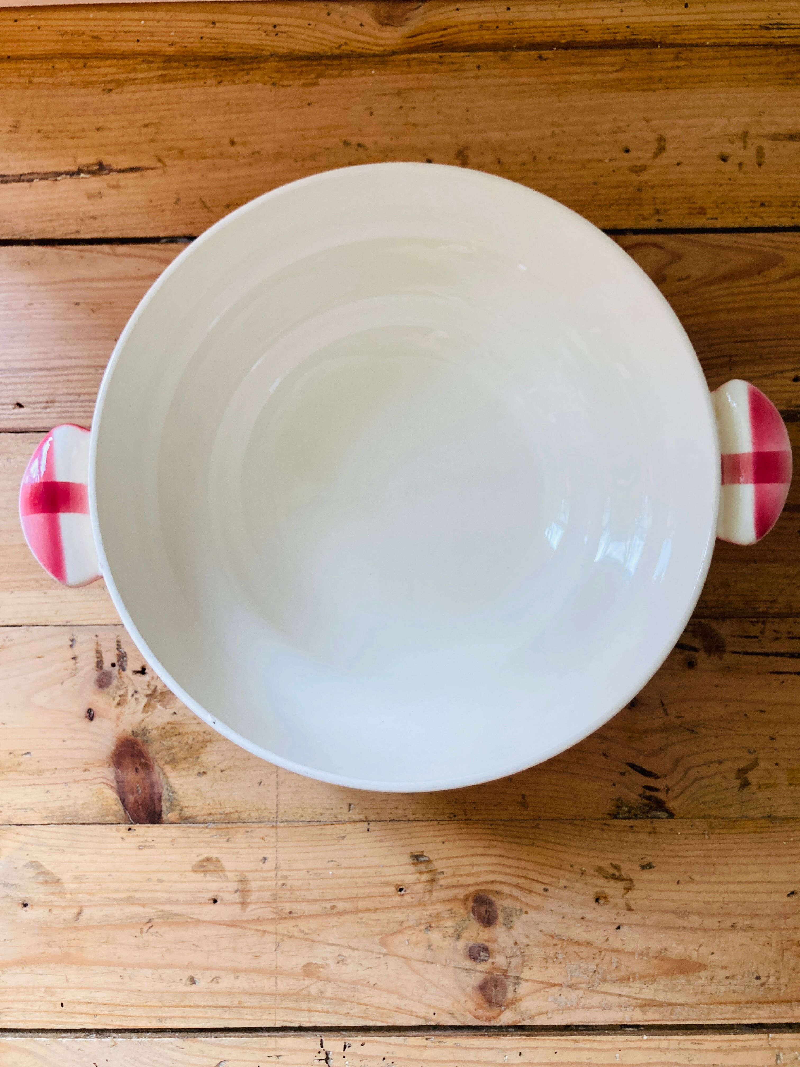 Salad bowl fn givors checkered bordeaux