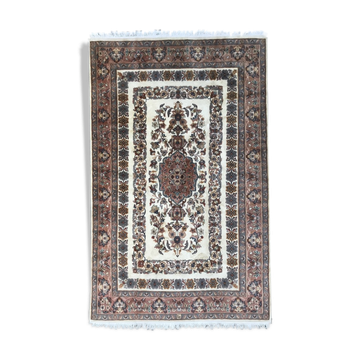 Tapis pakistan Karachi laine et soie 155x248 cm