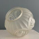 Art Deco ball vase with roses