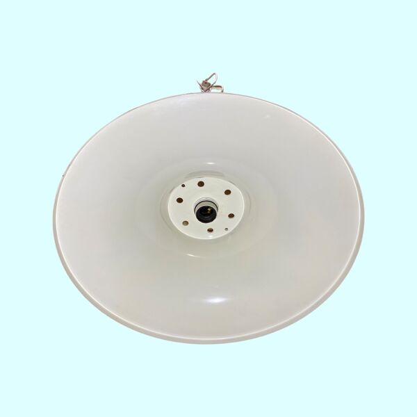 Lampe suspendue vintage danoise des années 1970     d’éclairage moderne scandinave du milieu du siècle Pendentif Rétro Blanc