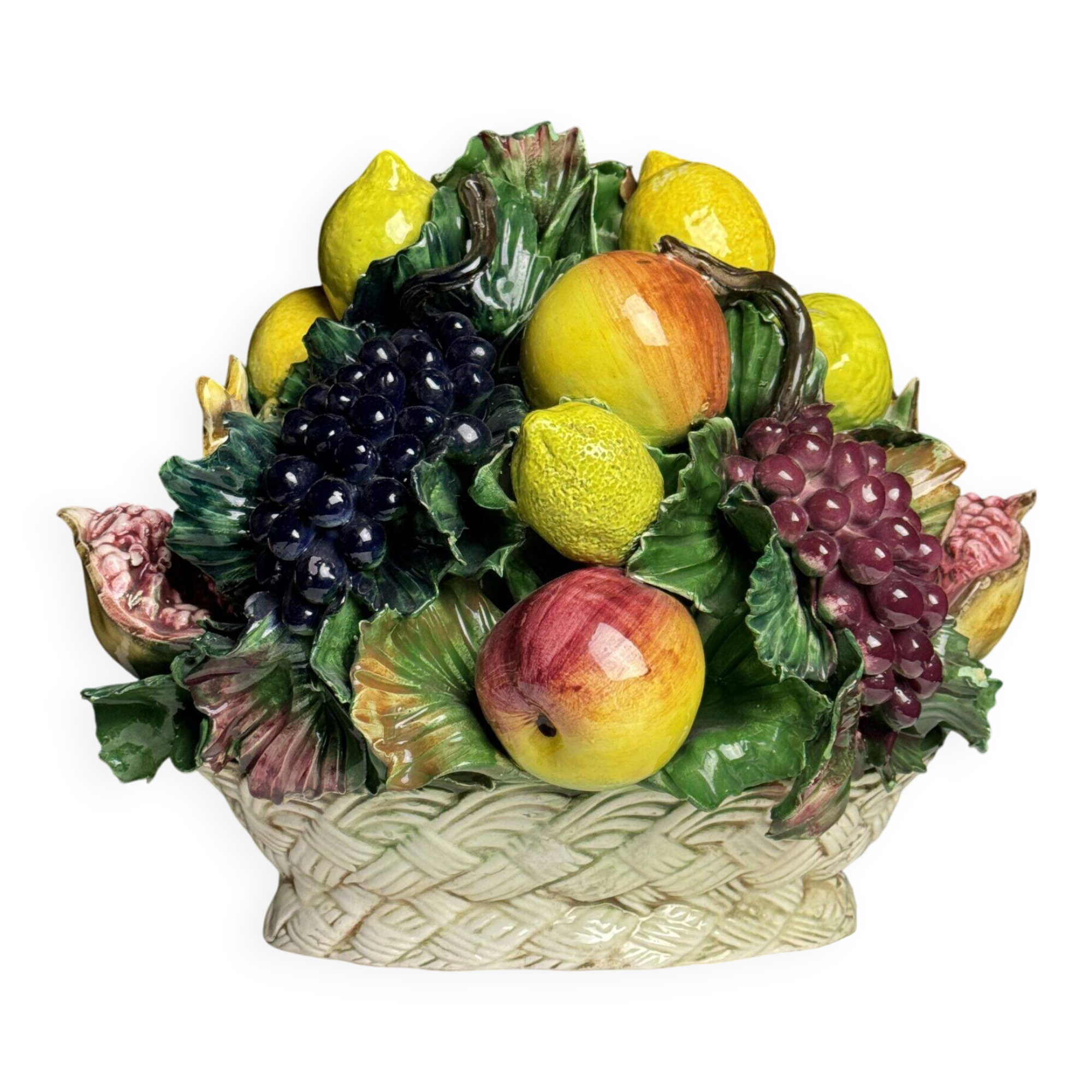 Majolica ceramic Italian fruit piece