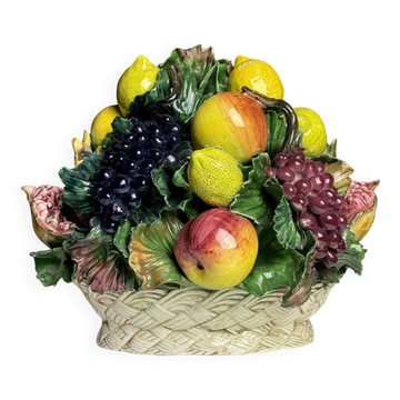 Majolica ceramic Italian fruit piece