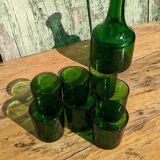 Vintage glass and carafe service