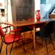 Scandinavian dining table with extensions