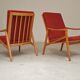 Pair of Jiri Jiroutek red armchairs by Intérier Praha