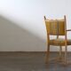 Vintage Danish Solid Oak Brutalist Armchair, Henning Kjærnulf style, 1960s