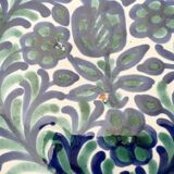 Assiette plate émaillée Fajalauza