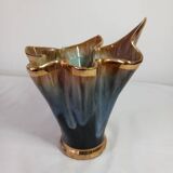 Flamed stoneware vase
