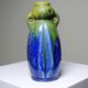 Petit vase grès émaillé ancien 1900-1910 attribué à Méténier émaux cristallins