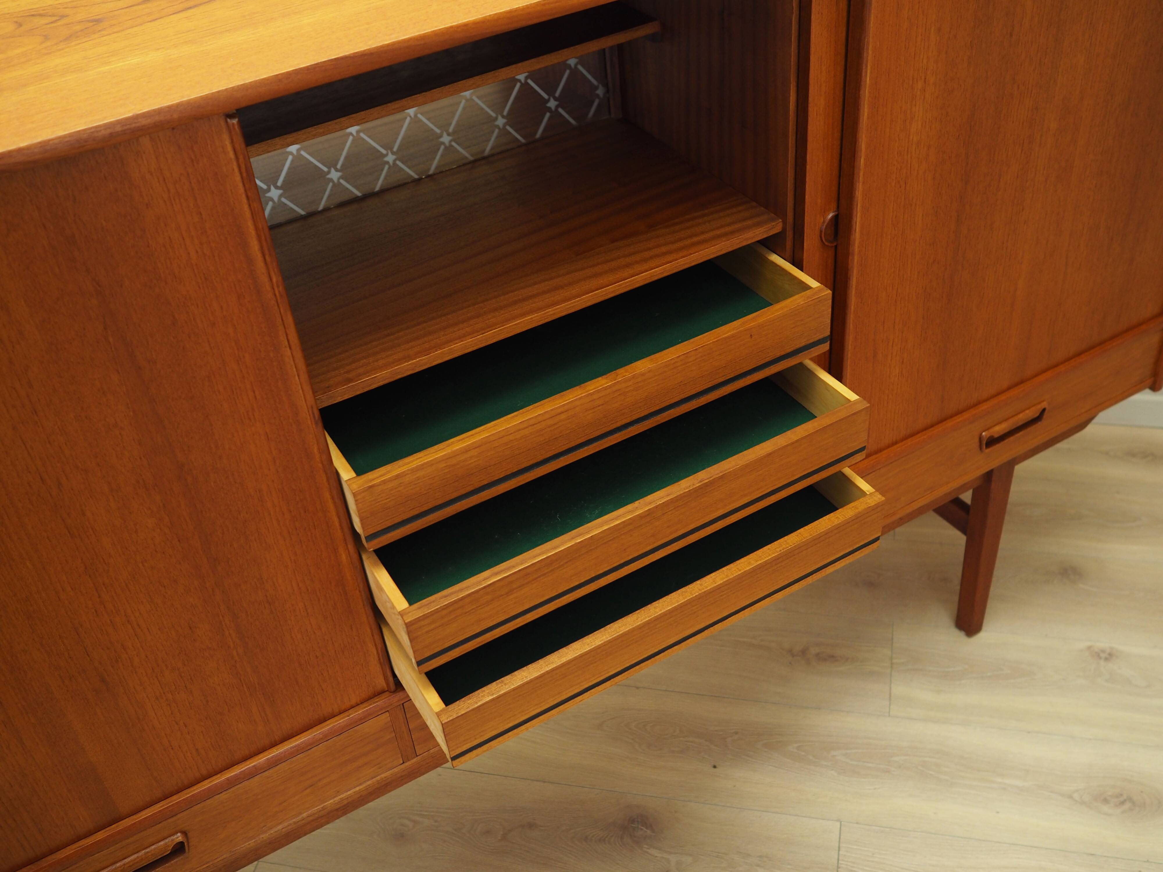 Teak highboard, Danish design, 1960s, production: Denmark
