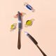 Mouthblown Crystal candy - cutlery rest