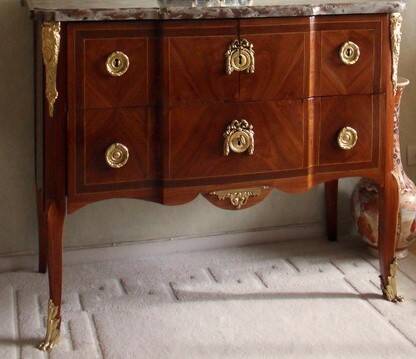 Commode transition xviii siècle estampillée jb vassou