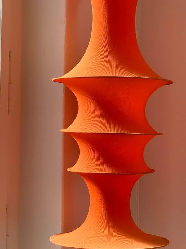 Italian Milano Falkland pendant lamp by Bruno Munari for Danese - 1970s