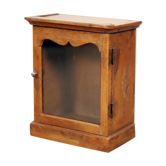 Wall display case - old Burmese teak clock box