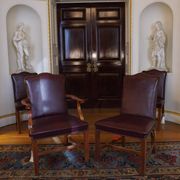 Carver office chair in Spencer House leather