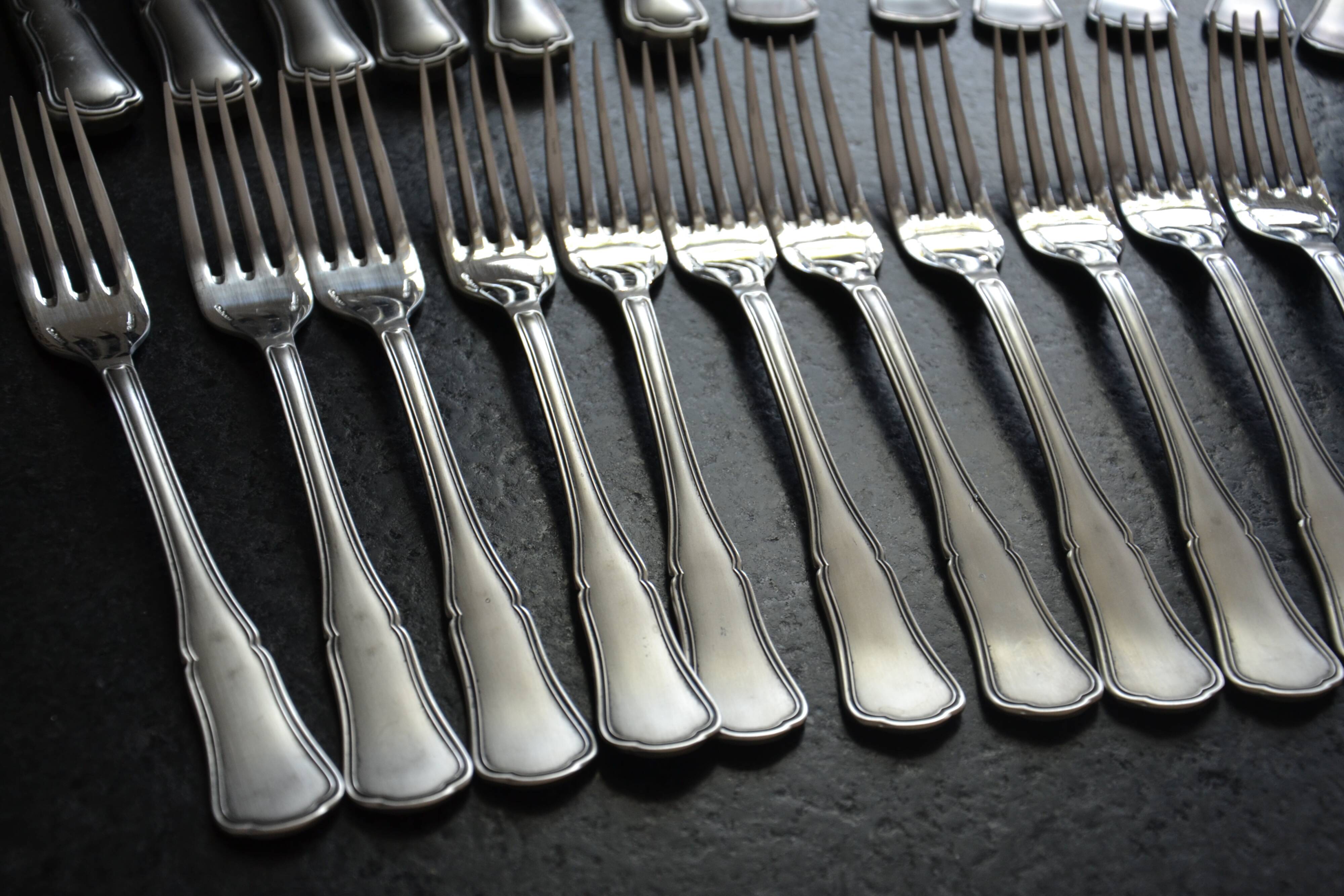 Set of knives, forks and soup spoons from Chabanne Cutlery