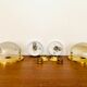 Set of 2 1970s Bicolor Space Age Wall Lamps by Sölken