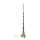 French Baroque standing bronze floor lamp