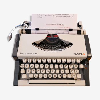 White luxury traveller Olympia typewriter