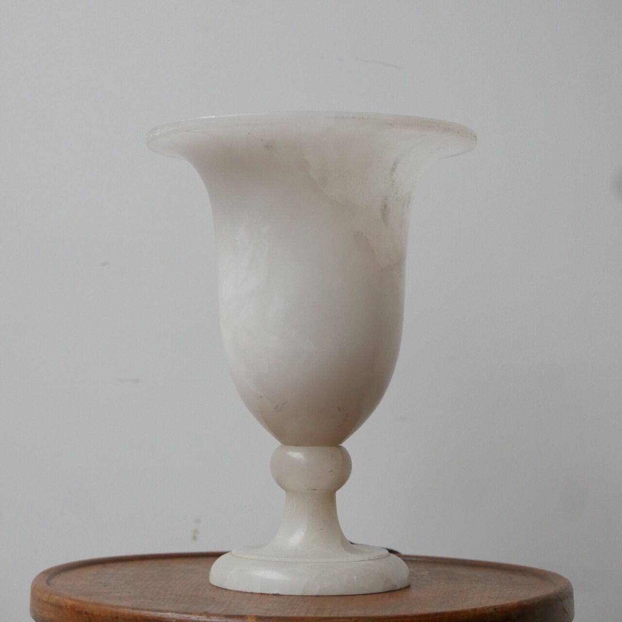 Marble or Alabaster Mid-Century Table Lamp Urn