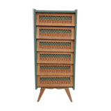 Vintage rattan chiffon
