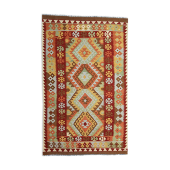 Tapis kilim afghan traditionnel 211x130cm