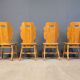 Vintage rustic dining chairs, set of 4 - 1960s