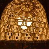 Large modular teak wall light, Scandinavian design 1960.