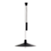 Rare, Height-Adjustable Black Metal Lamp from the 1950s