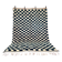 Handmade square blue Beni Ouraine rug