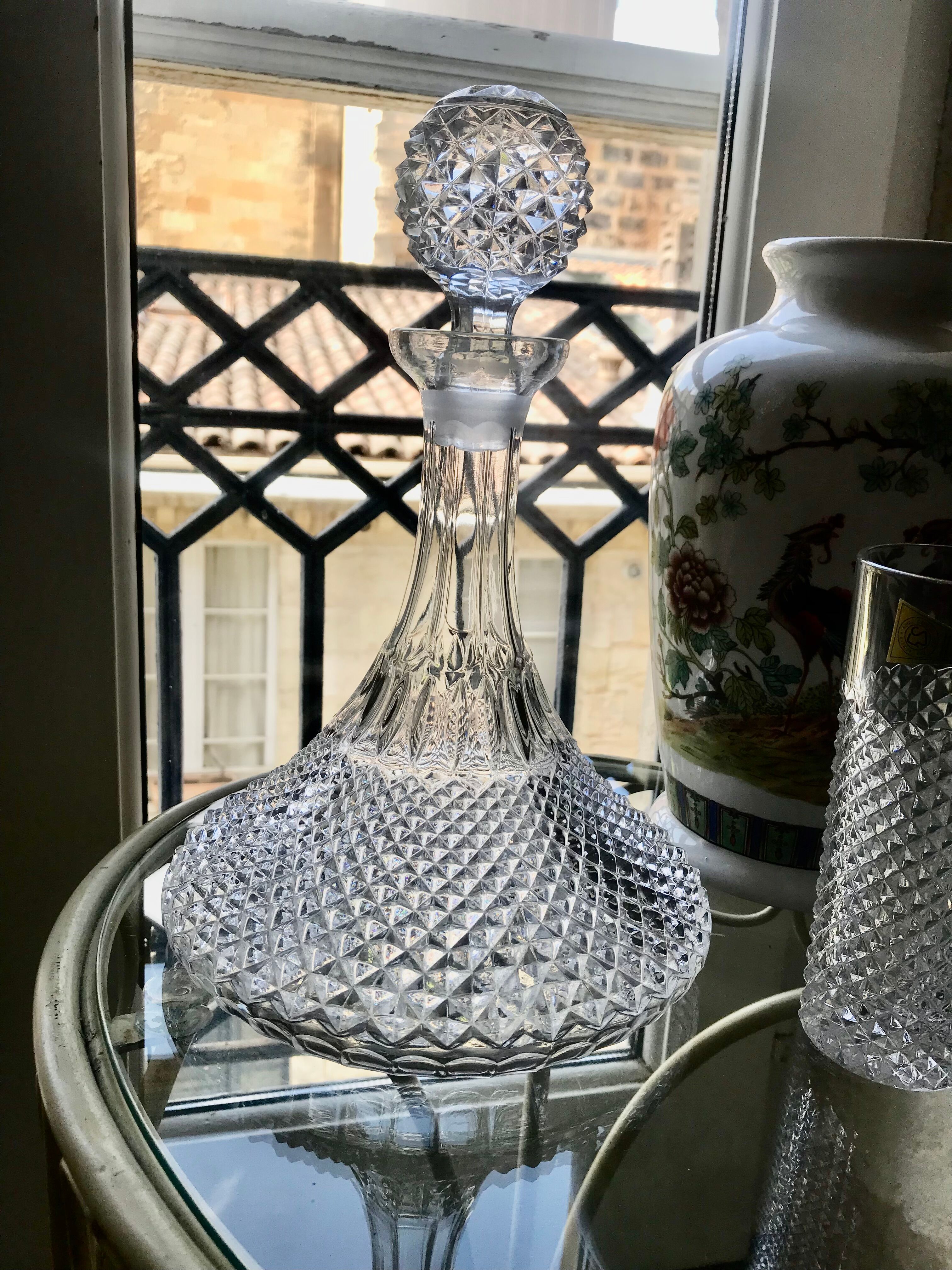 Premium quality boat decanter, 19th century