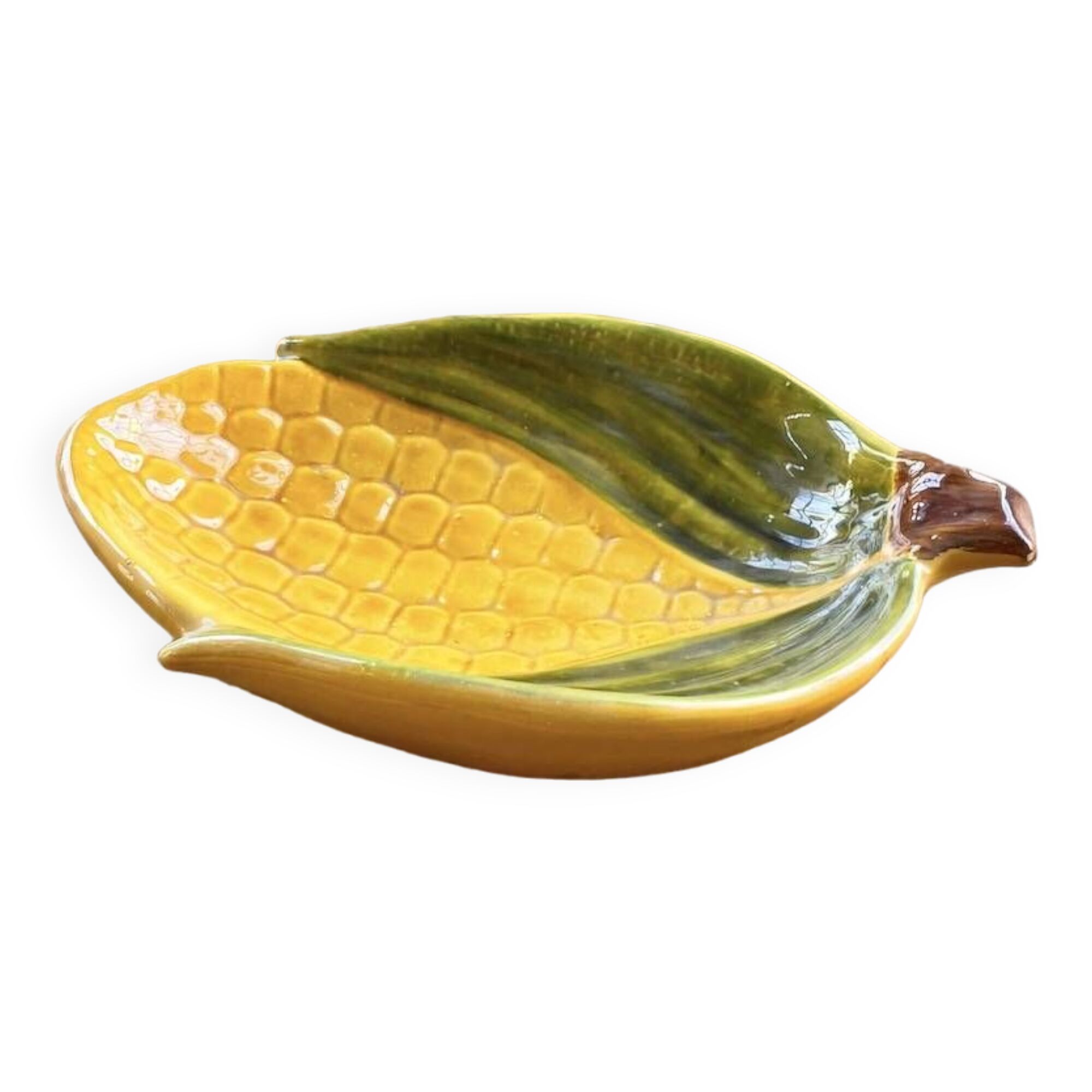 Large ceramic “corn” dish