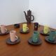 Swedish Syco Mocha Service, 1950s, Set of 15