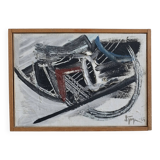 Lars Sjögren abstract oil painting | Sweden | 1965