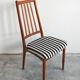 Ensemble de 4 chaises Mid-Century Modern en teck massif 1960