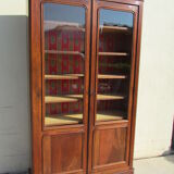 Bookcase old late 19th walnut