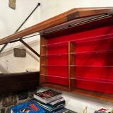 Wall display case for Collection - Wood and Plexiglass D 18 cm / W 106 cm / H 7 cm