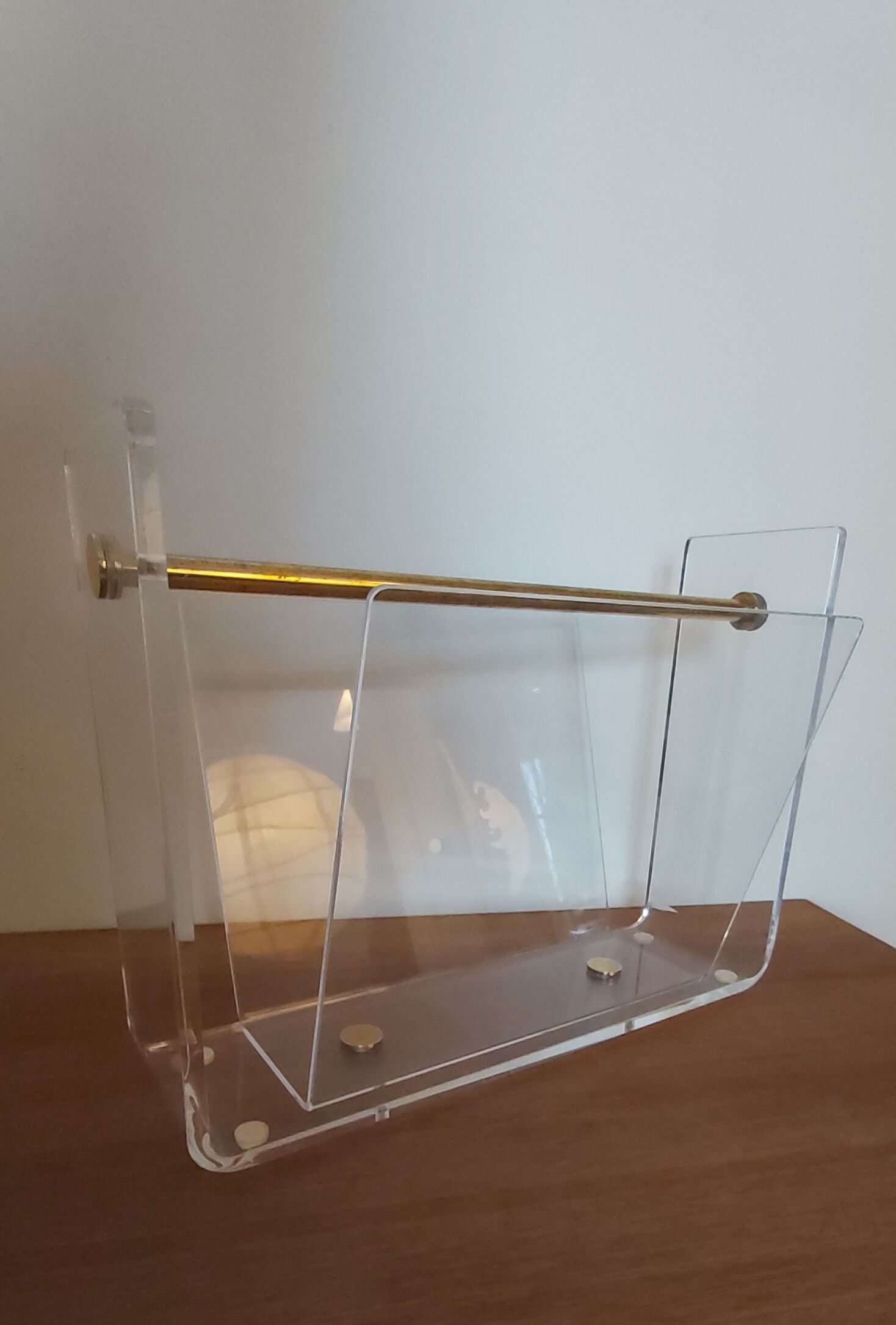 David Lange magazine holder in plexiglas