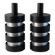 Pair of cylindrical "Space Age" pendants - Lita, 1967