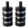 Pair of cylindrical "Space Age" pendants - Lita, 1967