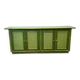 Vintage green rattan sideboard by Georgetti, Italy, 1980s.