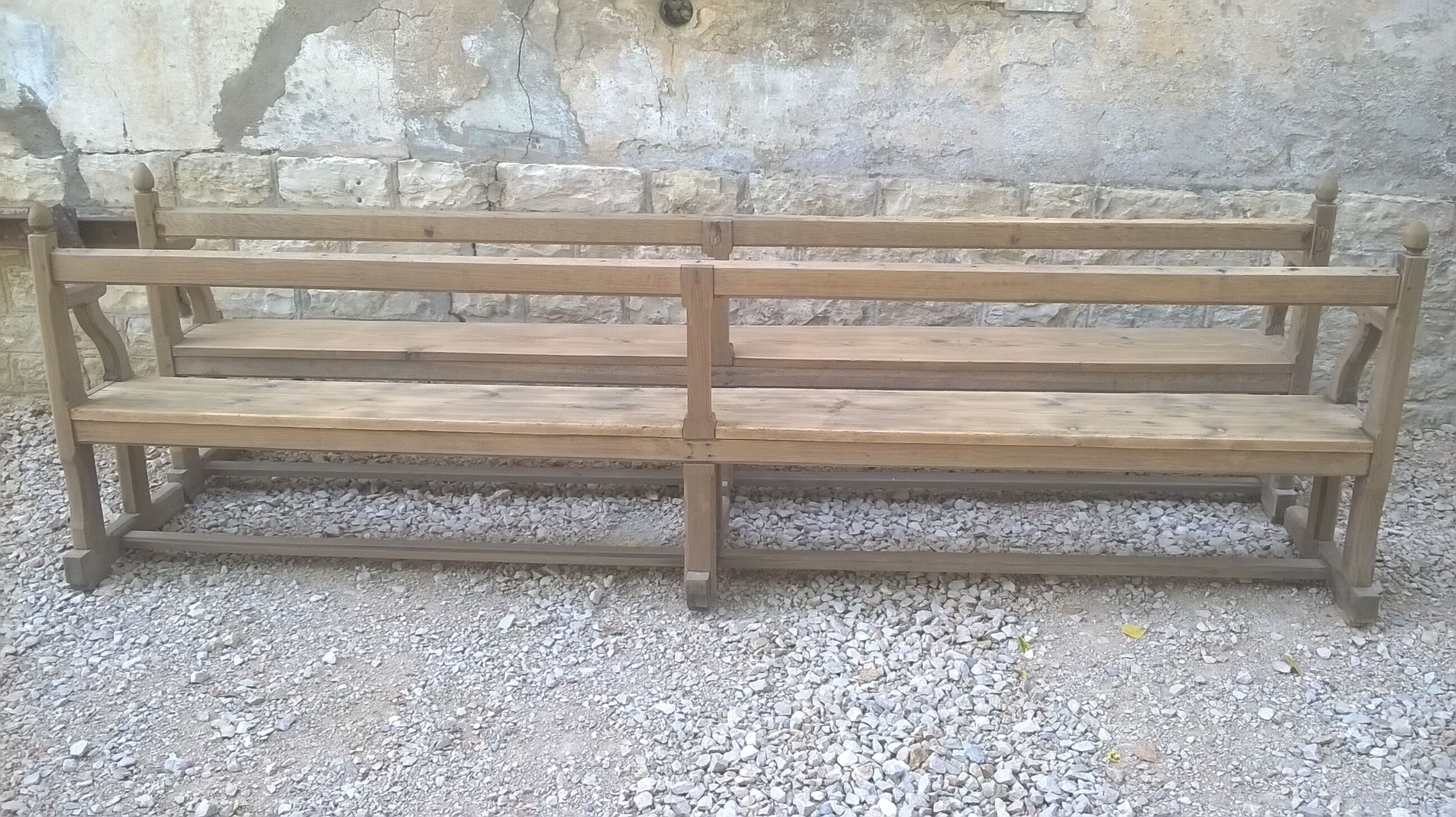 Paires grand banc d'église