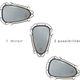 Mid-century modern iron mirror, brutalist, vintage organic, thick sixties.